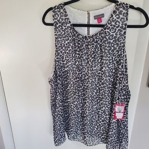 Vince Camuto Sleeveless Animal Print Tank